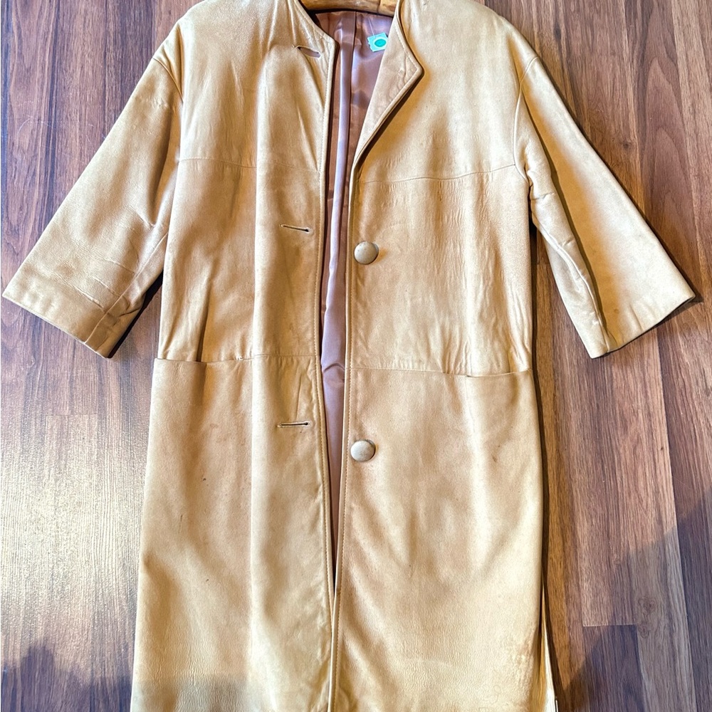 Vintage Camel Suede 
Coat